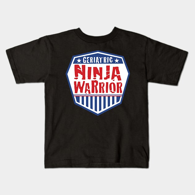 Geriatric Ninja Warrior Kids T-Shirt by OHYes